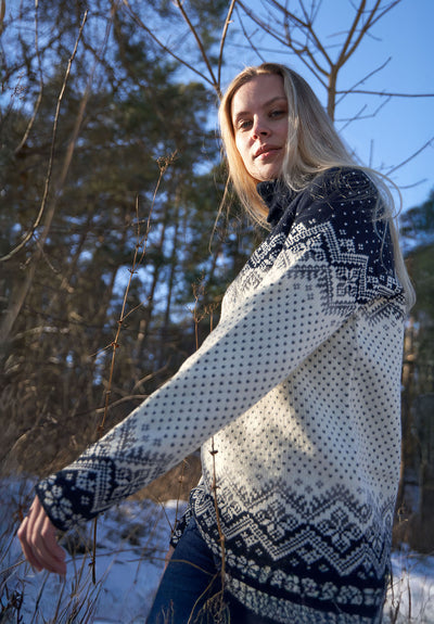Irboska Damenpullover mit Stehkragen