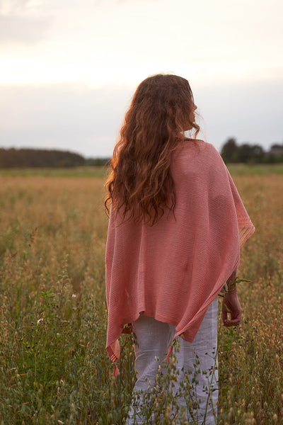 Rannu linen poncho