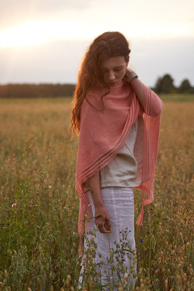 Rannu linen poncho