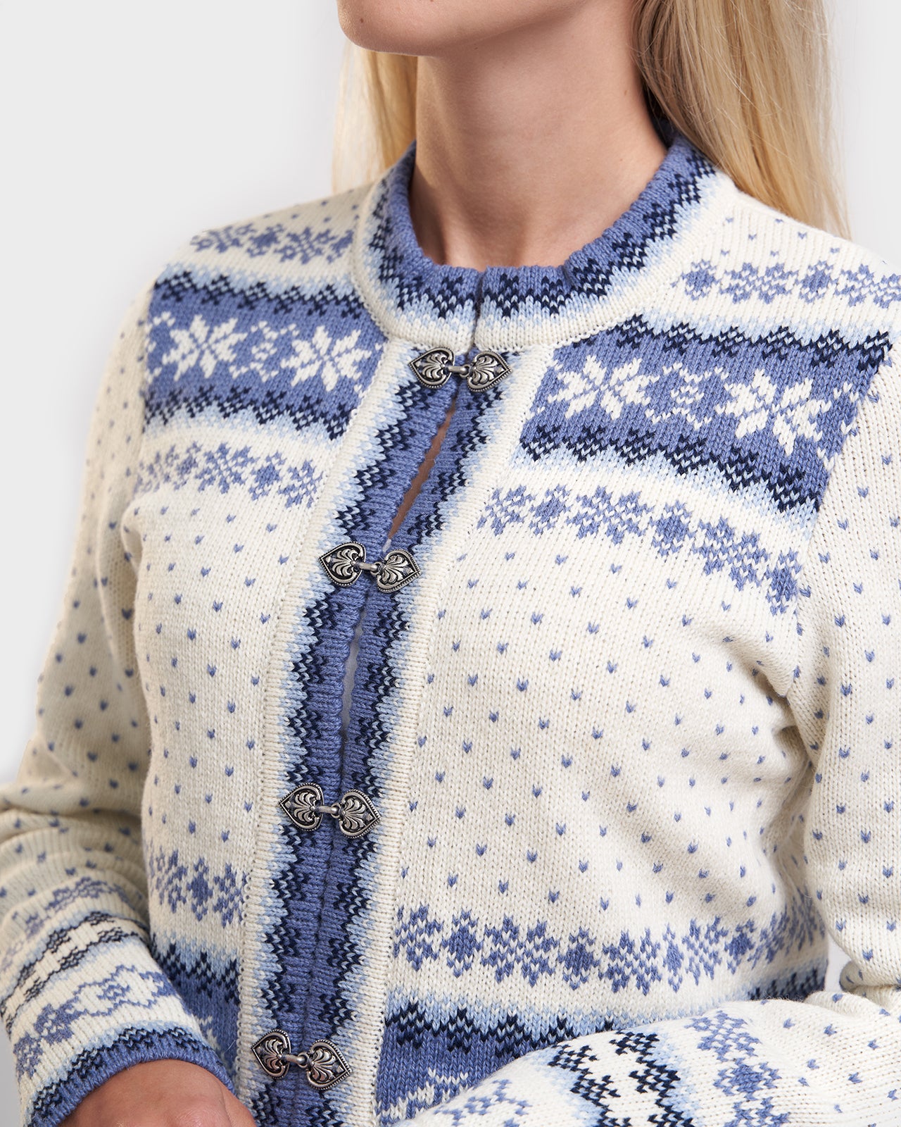 Tori jacquard knit cardigan