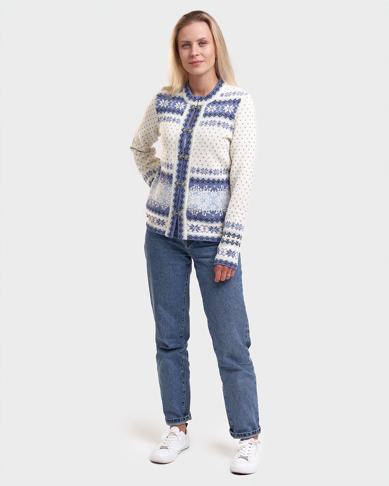 Tori jacquard knit cardigan