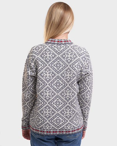 Muhu woolen pattern cardigan