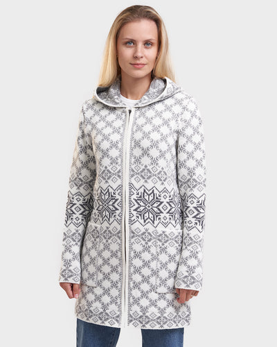 Varbla woolen zipper hooded coat