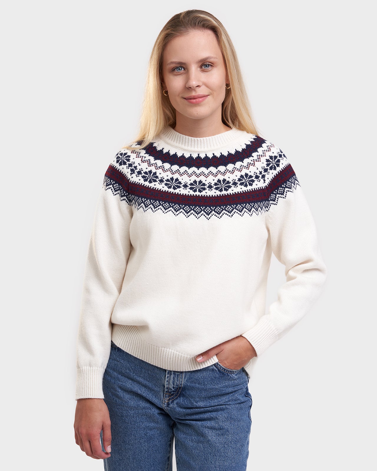 Ruhnu women's yoke sweater