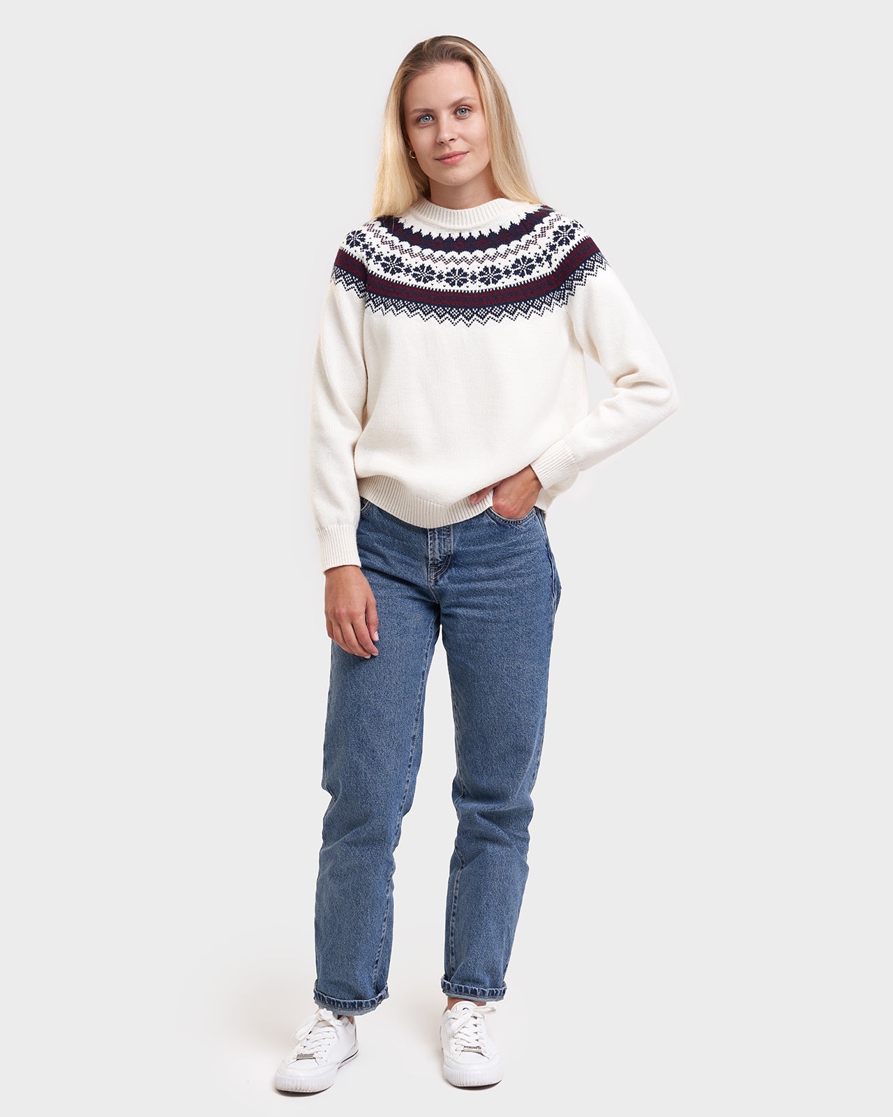 Ruhnu women's yoke sweater