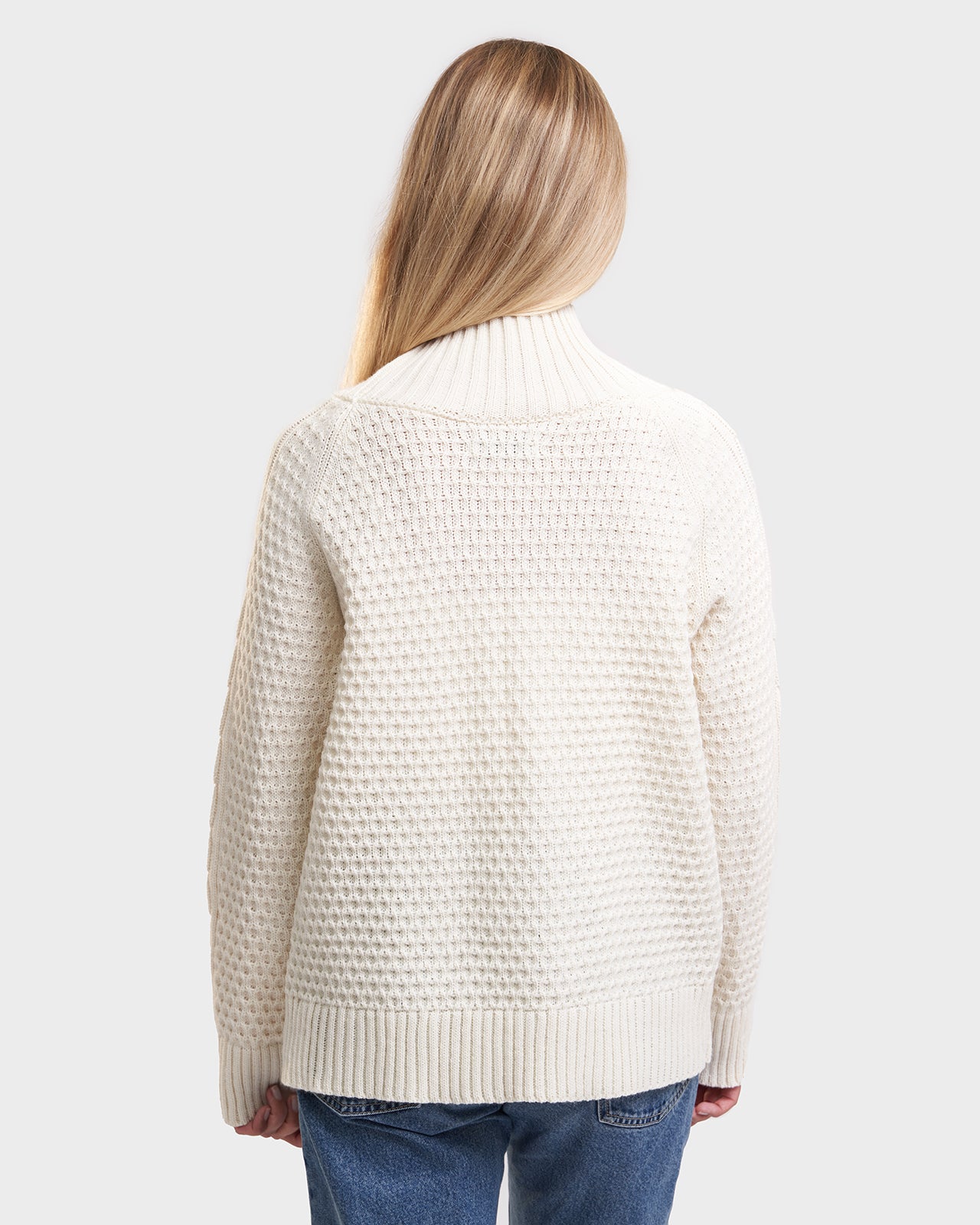 Eivere alpaca honeycomb sweater