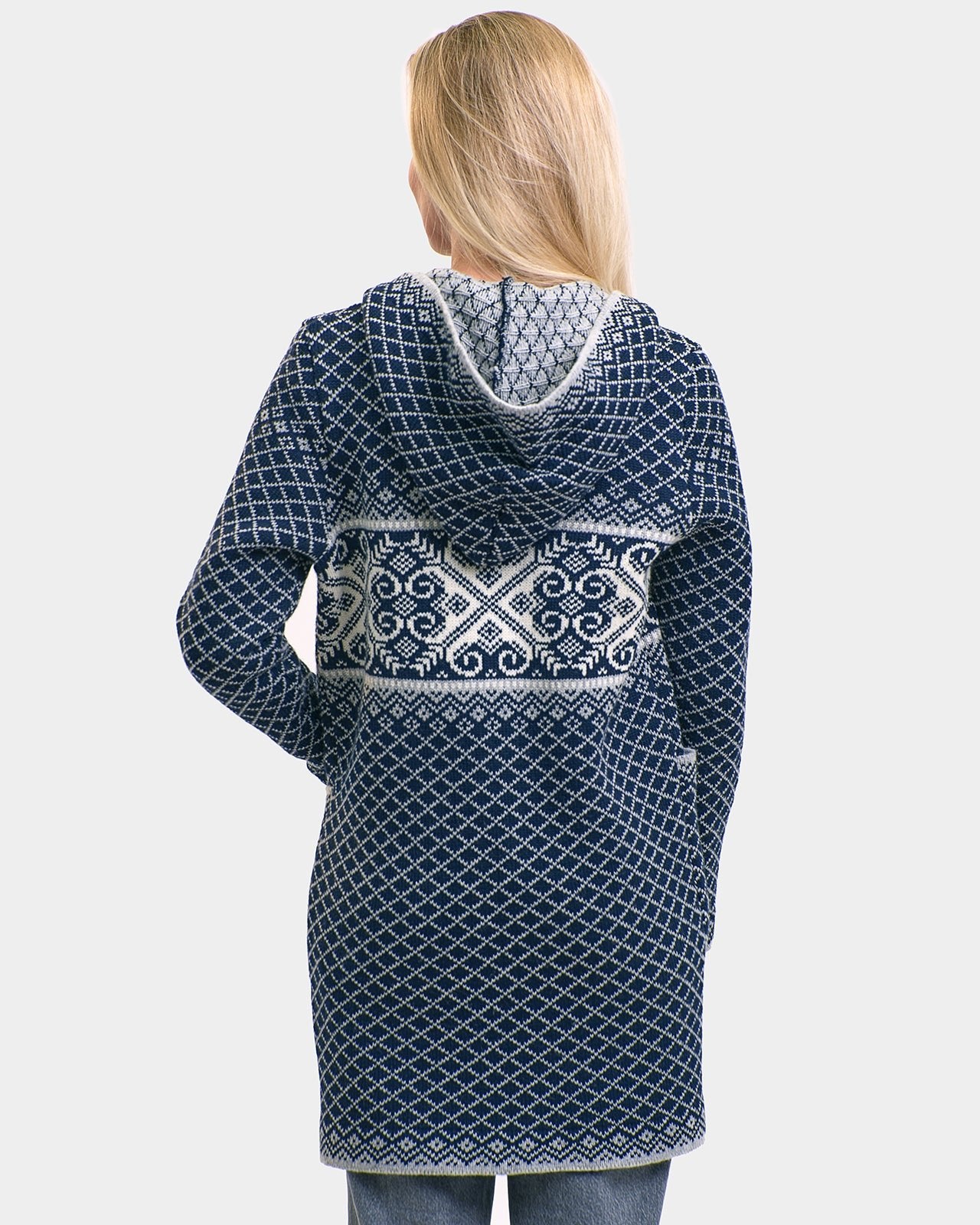 Fana woolen zipper hooded coat