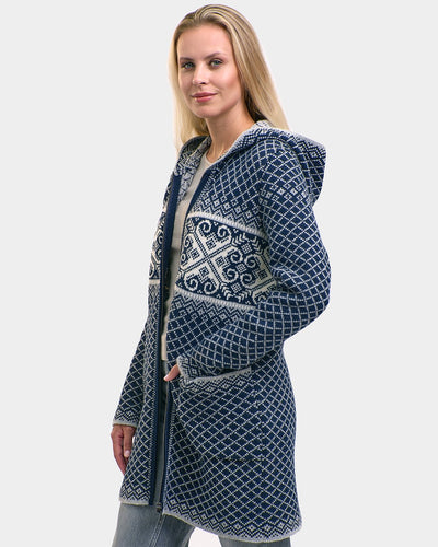 Fana woolen zipper hooded coat
