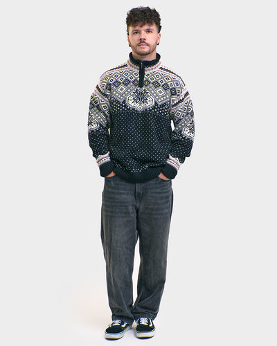 Voss men's zip-neck sweater