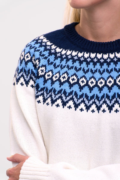 Lopapeysa women's yoke sweater