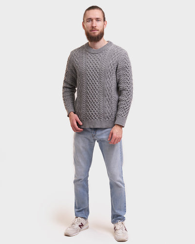 Vilsandi Aran-Pullover für Herren