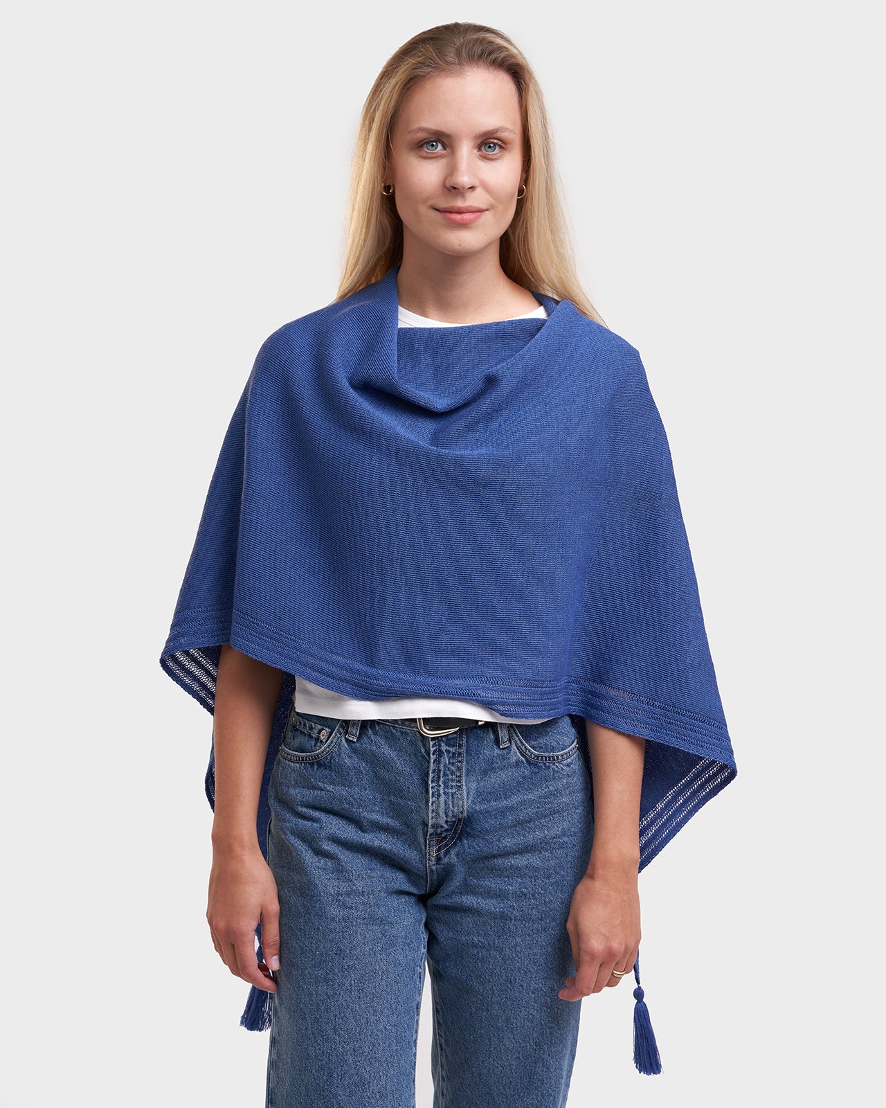 Keila multi-wear solid poncho