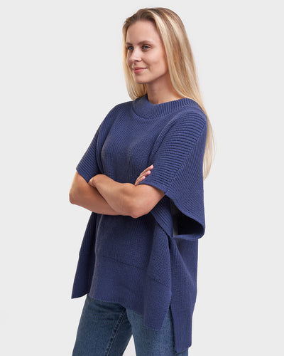 Lihula rib knit poncho