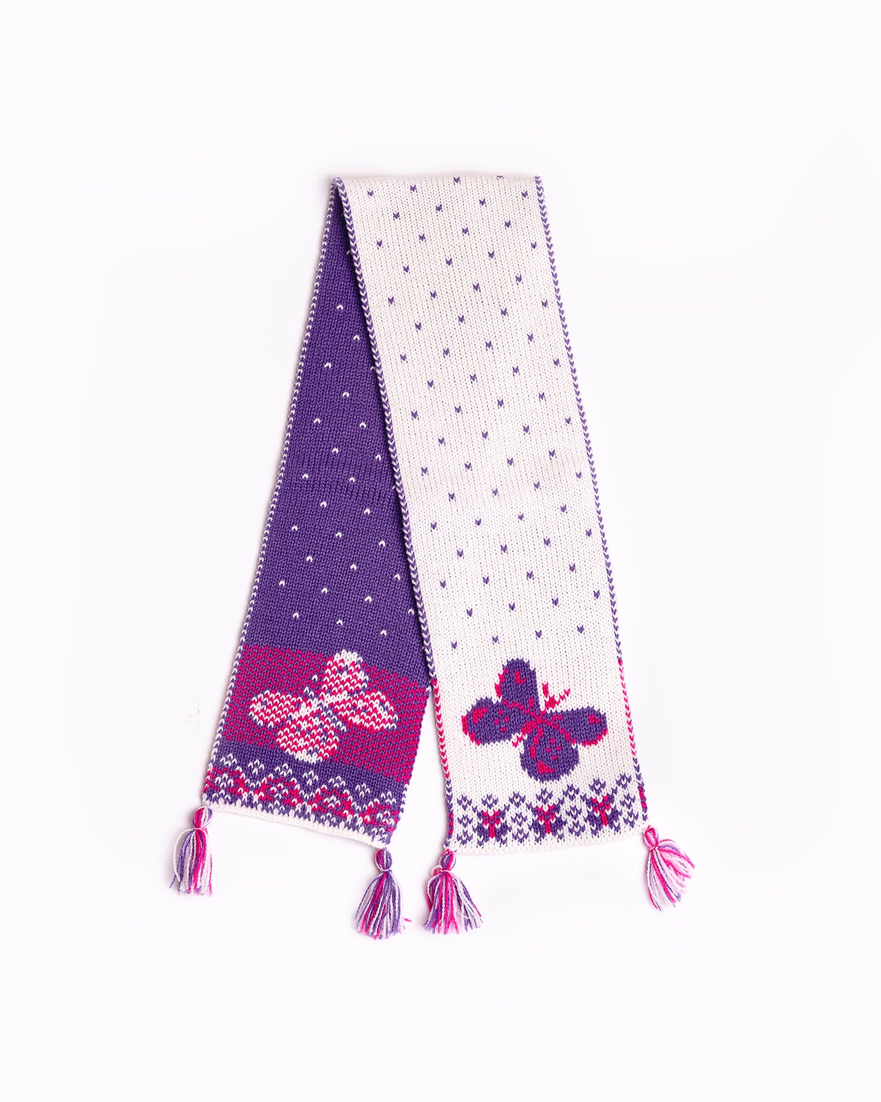 kids woolen scarf with butterfly