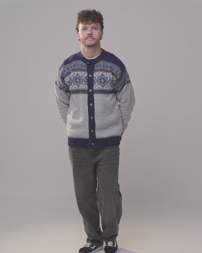 Lusekofte men's buttoned cardigan