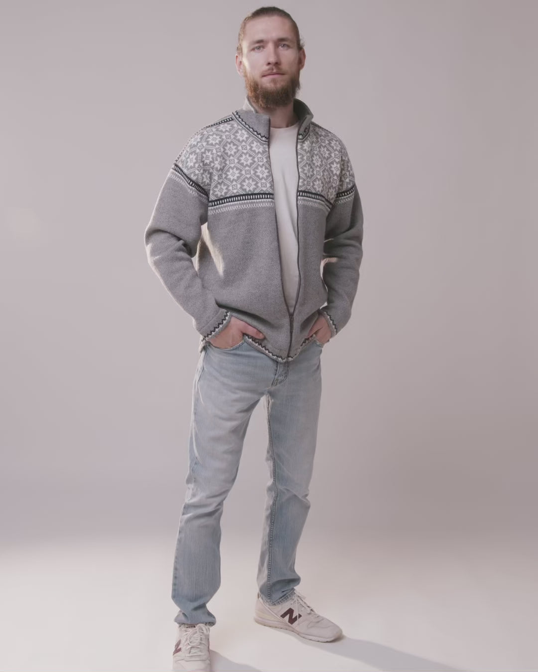 Kihnu zipper cardigan