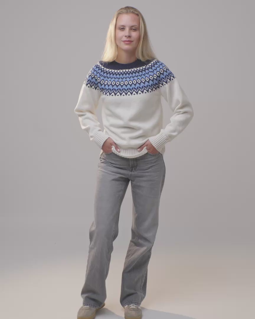Lopapeysa women's yoke sweater