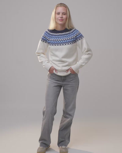 Lopapeysa women's yoke sweater