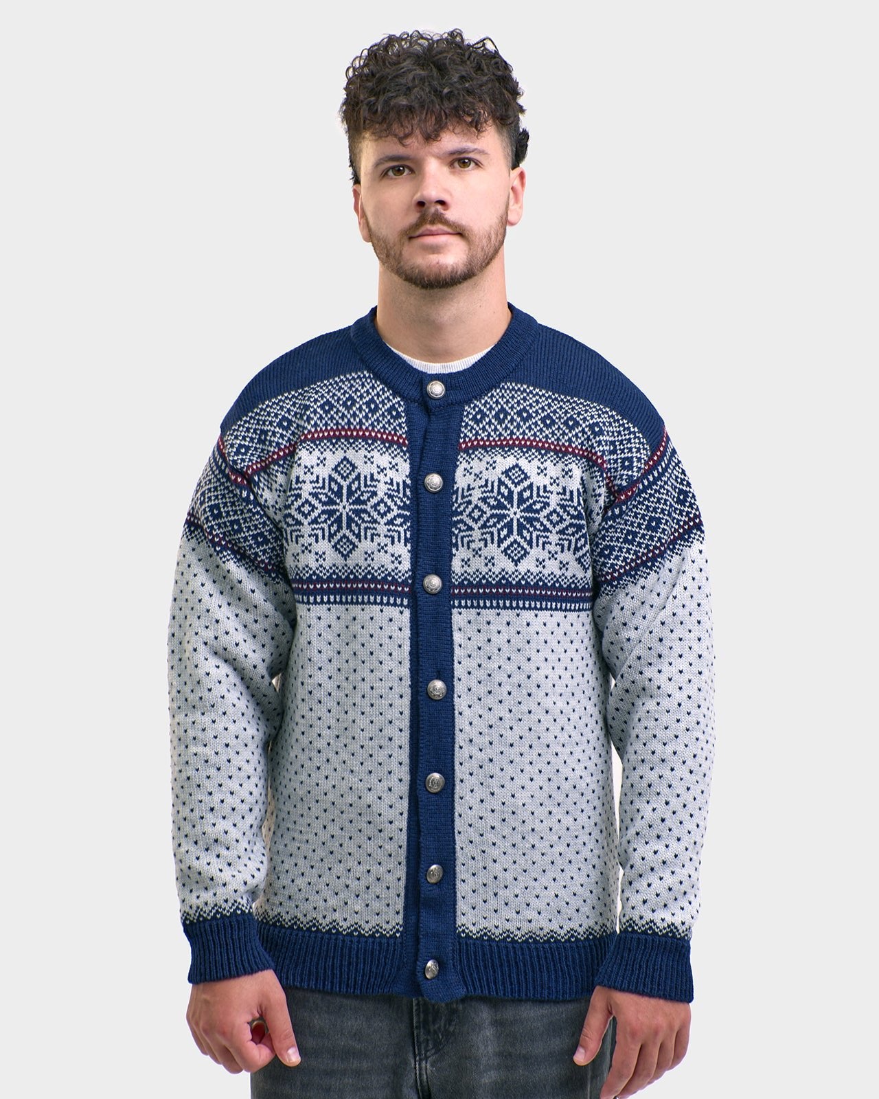 Lusekofte men's buttoned cardigan