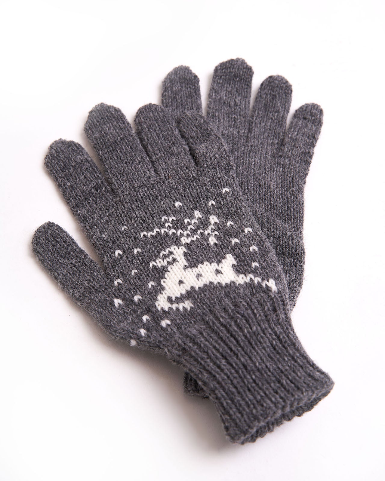 Christmas wool gloves with Reindeers