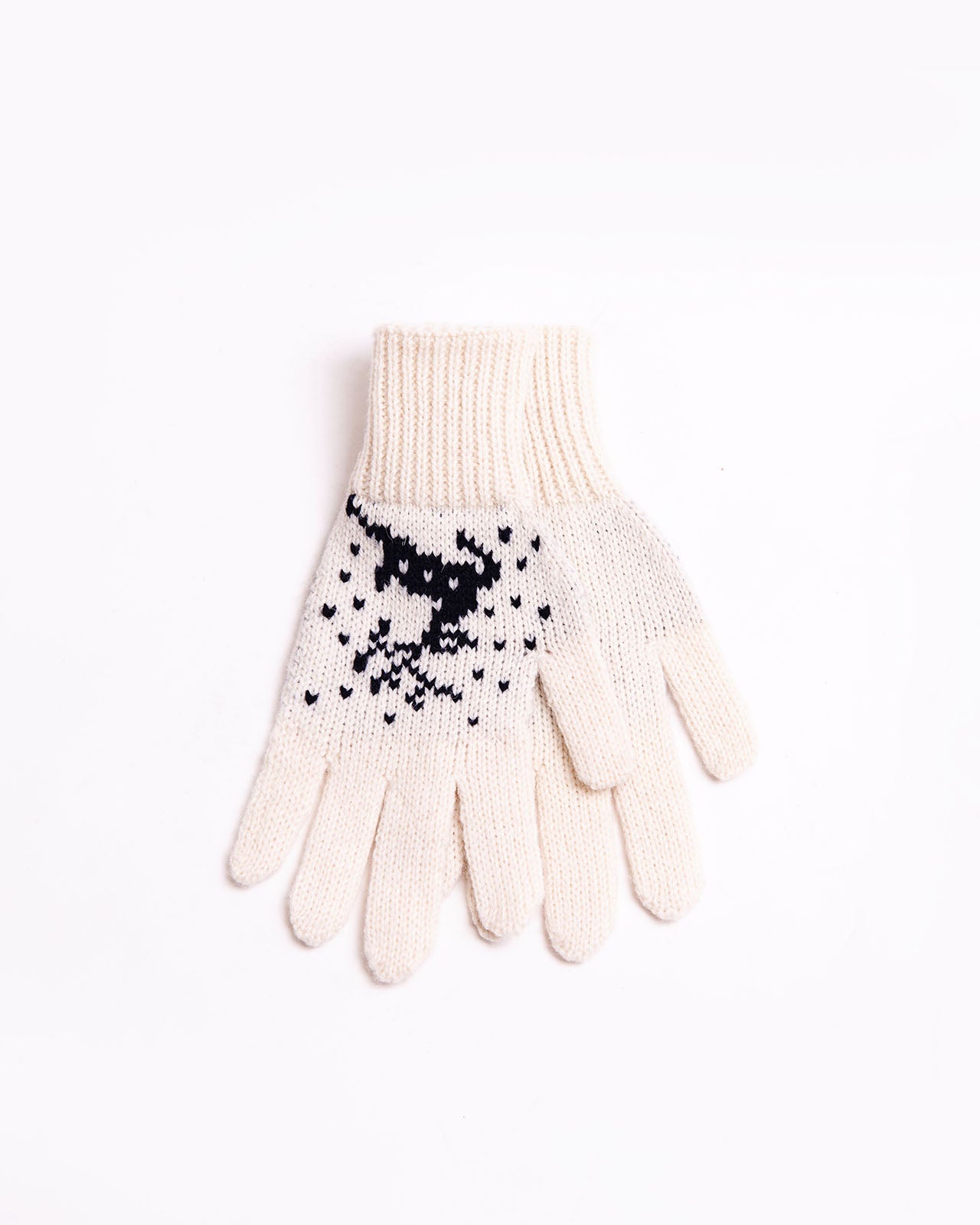 Christmas wool gloves with Reindeers