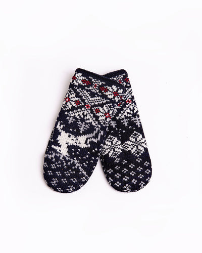 Wool christmas mittens