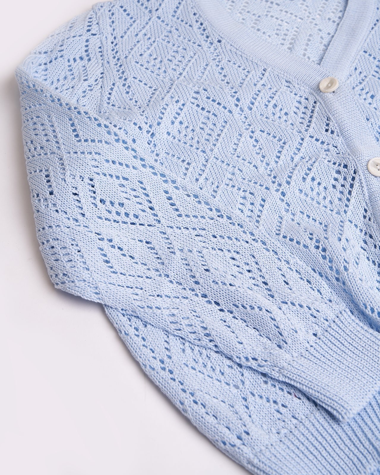 light blue cotton cardigan