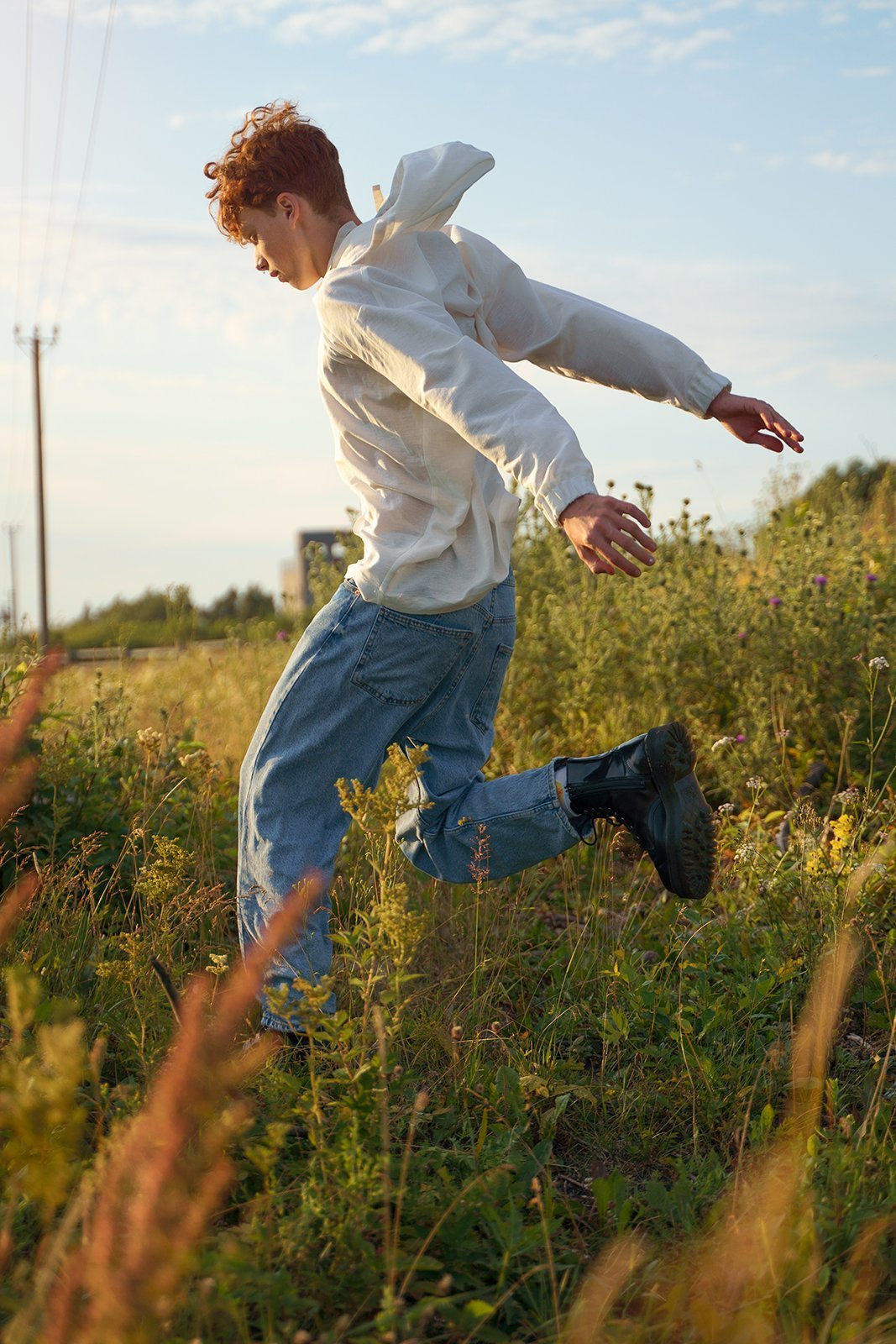 Unisex linen hoodie