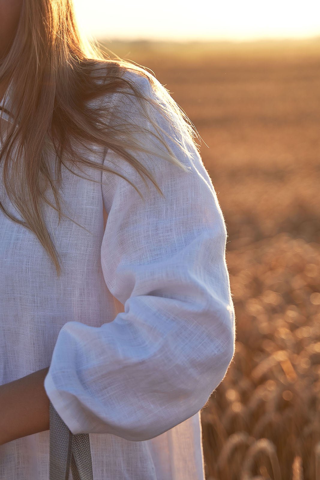 Women's linen white tunic