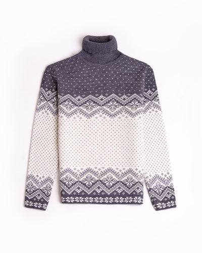 wool men's high neck sweater