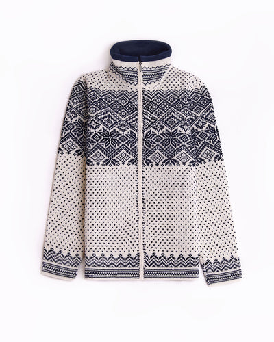 Wool unisex zipper cardigan