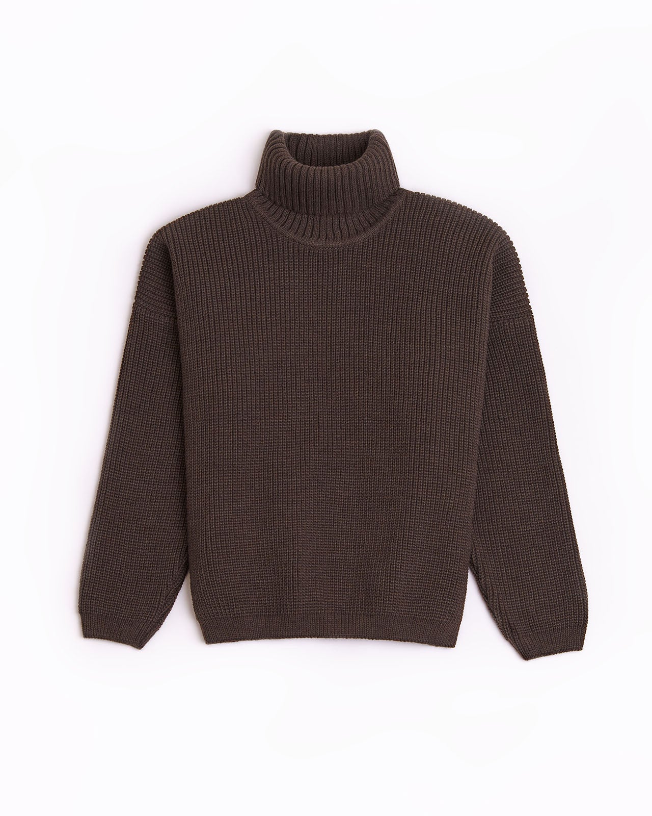 Wool oversized high neck sweater