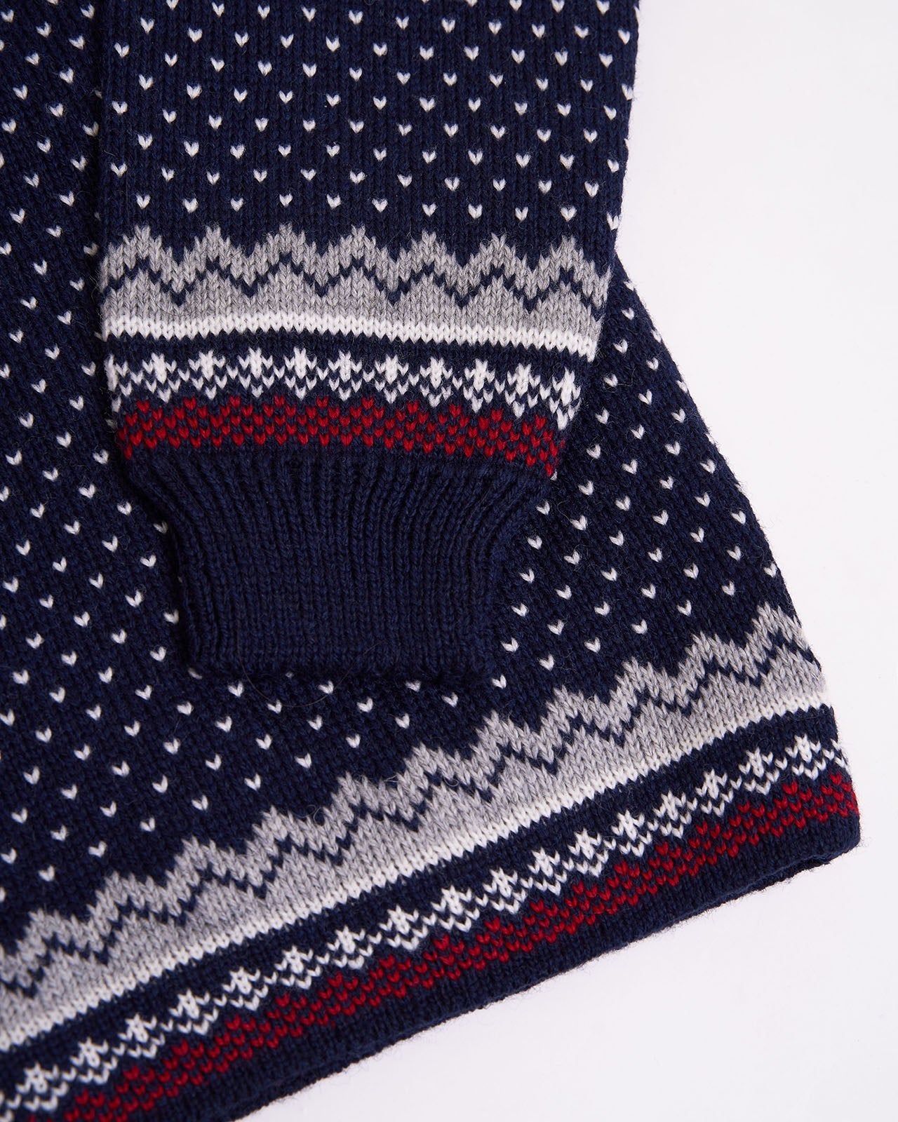 Wool christmas men's round neck sweater