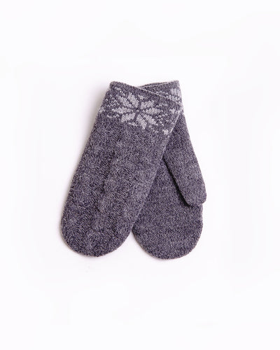 wool grey mittens