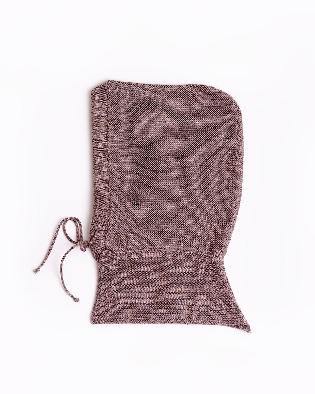 Wool knitted balaclava hood