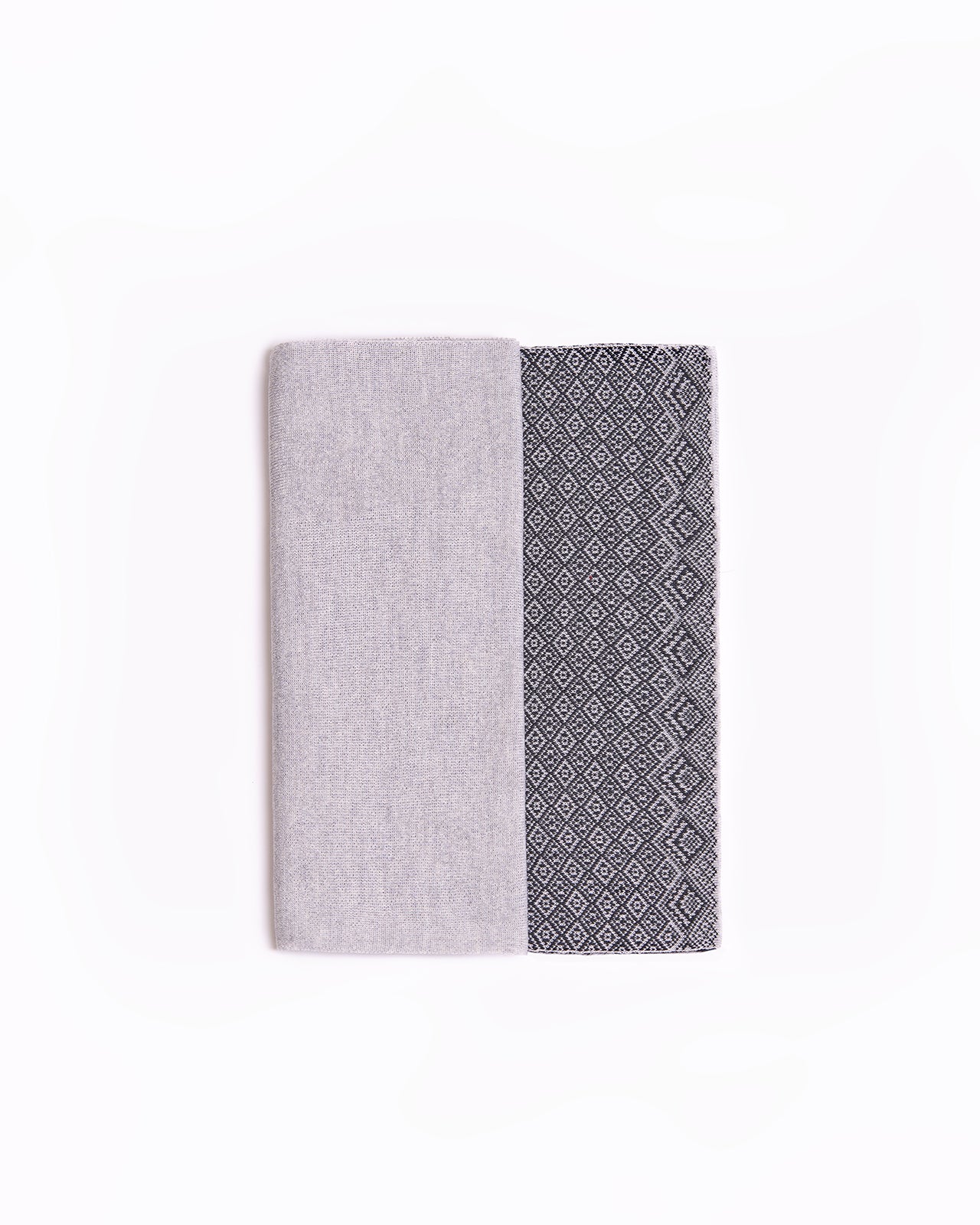 light grey merino wool scarf