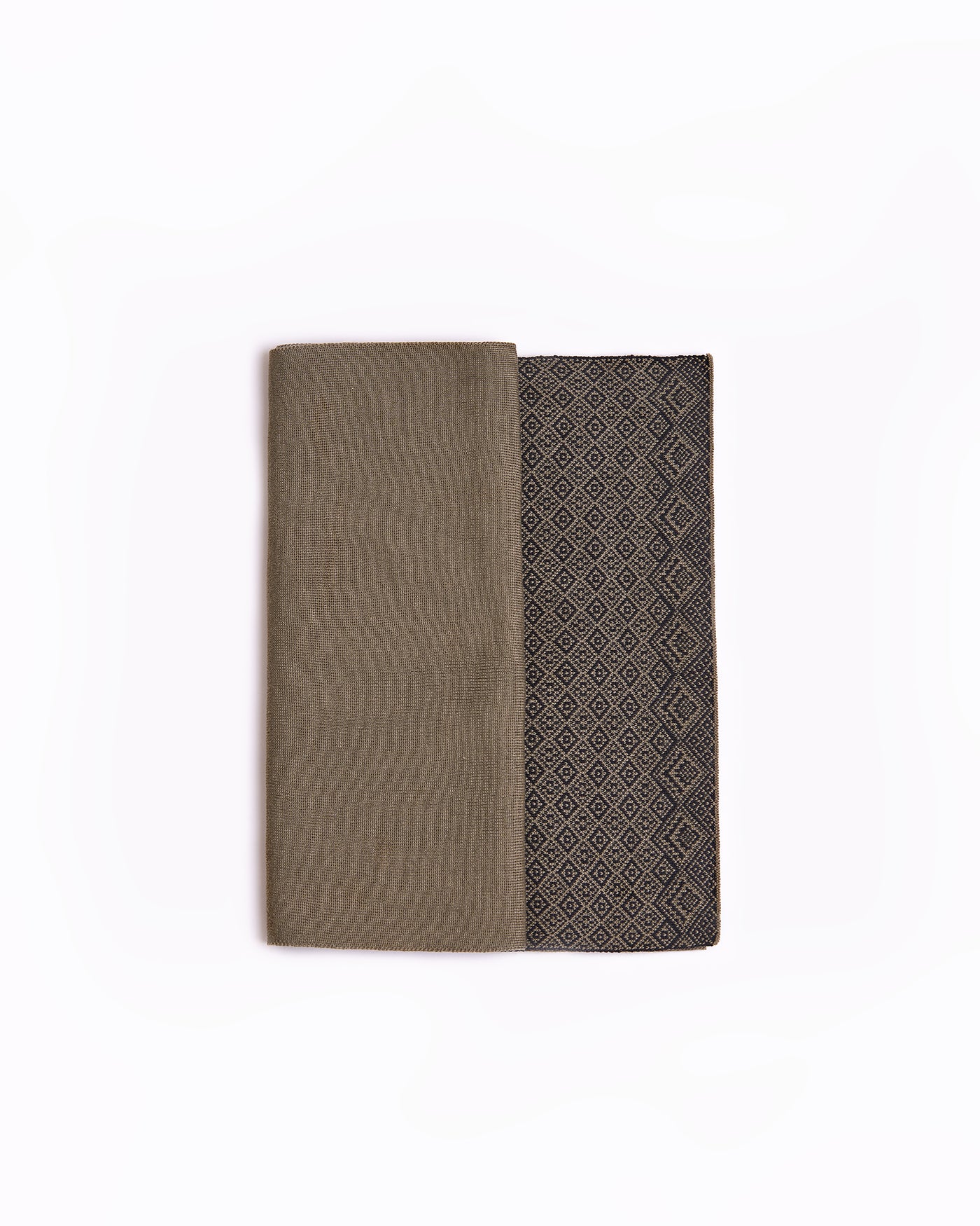 khaki merino wool scarf