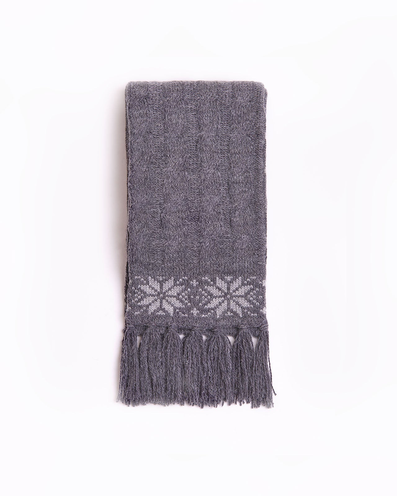 wool grey scarf