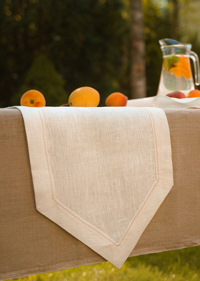 White linen table runner - Natural Style Estonia