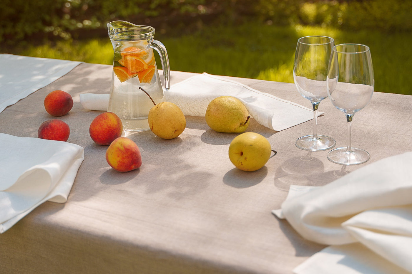 White linen napkin - Natural Style Estonia