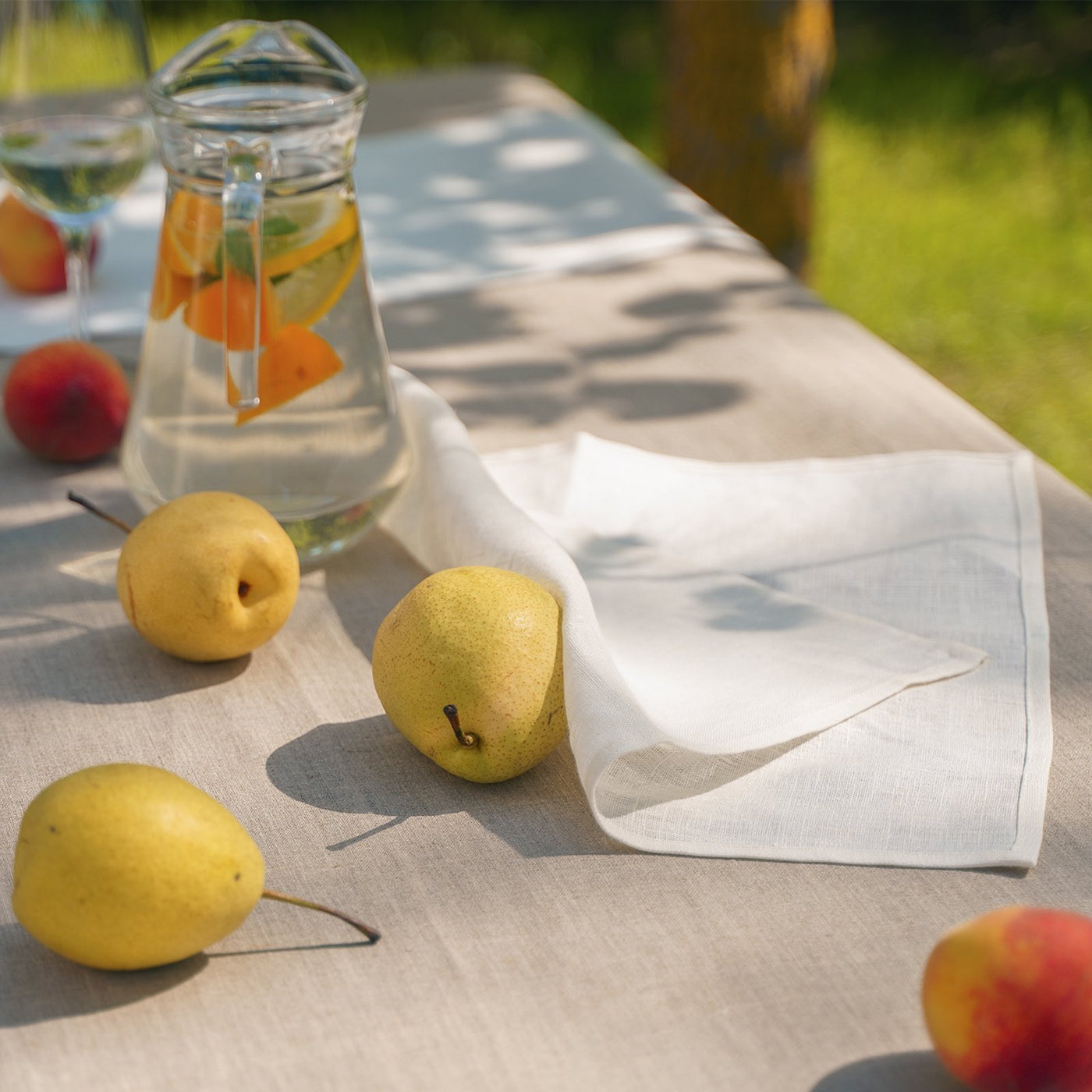 White linen napkin - Natural Style Estonia