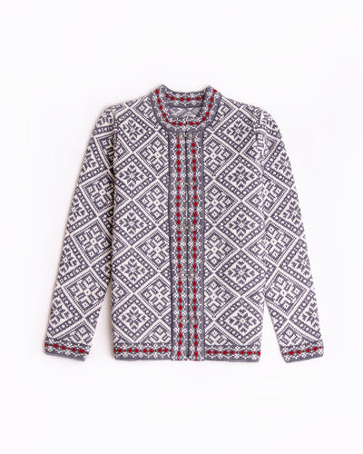 Muhu woolen pattern cardigan | Natural Style Estonia