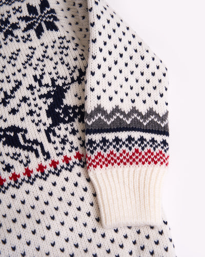 Reindeer kid's round sweater