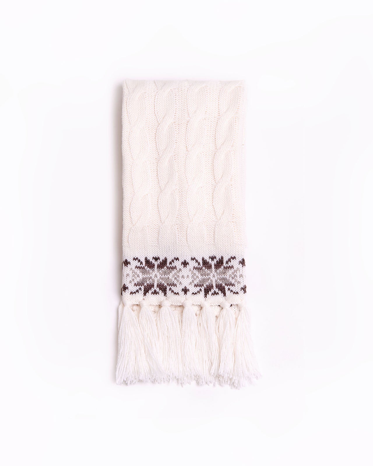 wool white scarf